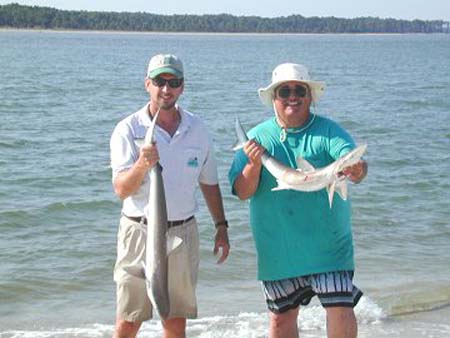 St. George Island - Erik & K sharks