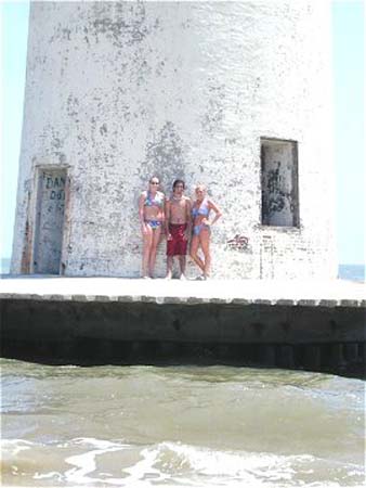 St. George Island - lighthouse Holly, Mike, Ashley