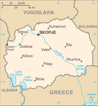 Map of Macedonia