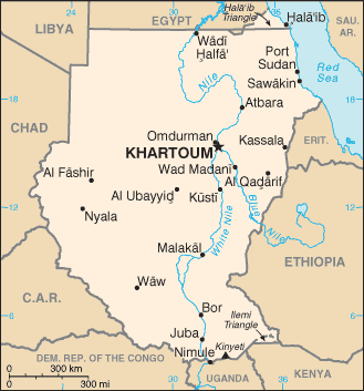 Map of Sudan